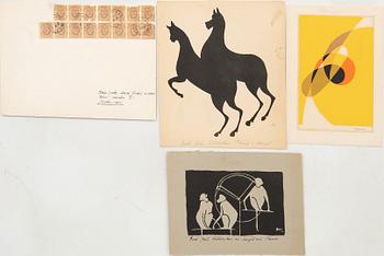 Margit Ljung and Pierre Olofsson Christmas greetings 3 pcs.