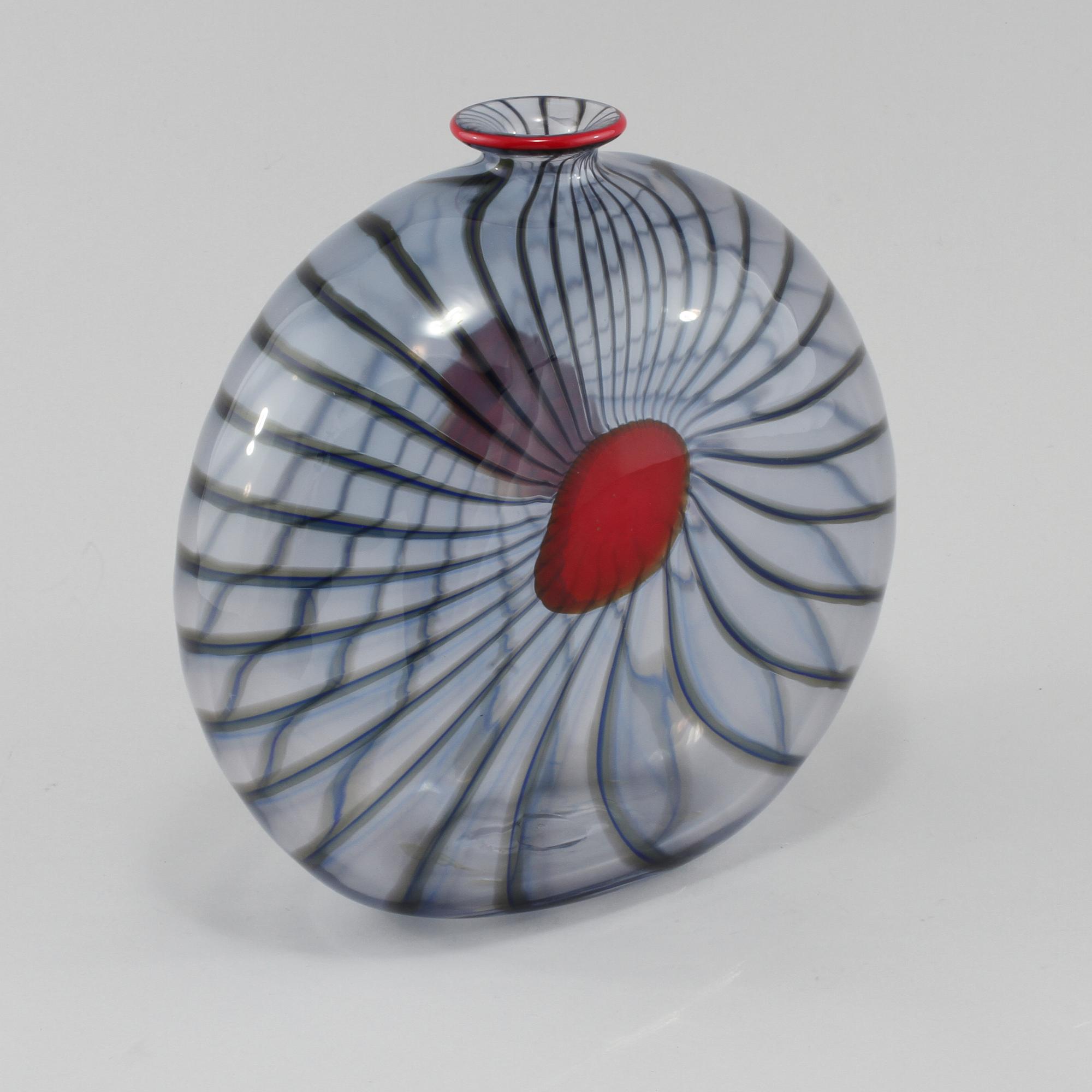 VAS, glas, "Unik" Sven Åke Carlsson, Transjö, signerad och numrerad 0388.