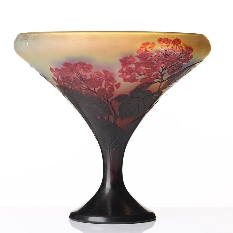 Emile Gallé, an Art Nouveau cameo glass vase, Nancy, France.