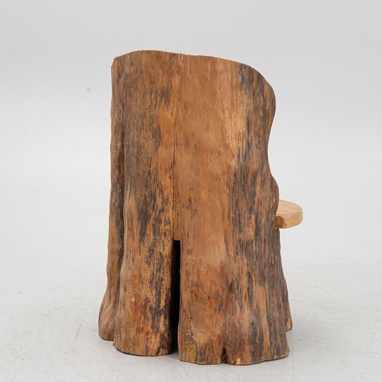 A pine chair, first half of the 20th Century.