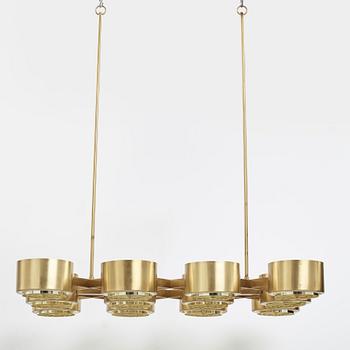 Hans-Agne Jakobsson, a model "T 363/12" twelve lights ceiling lamp, Markaryd, Sweden 1960-70's.