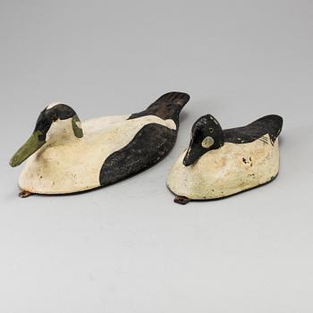Two wood duck decoys early 20th century.