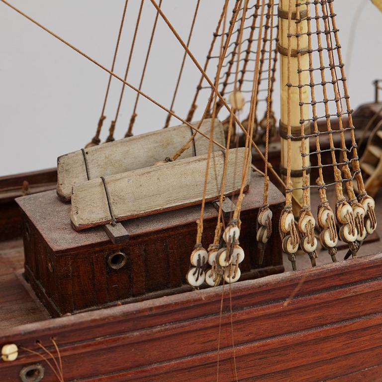 A late 1800's model ship.