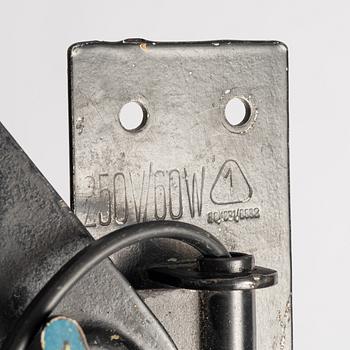 Wall lamp, industrial, mid-20th century.