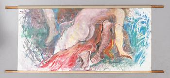 RULLMÅLNING, olja på duk, 1900-tal.