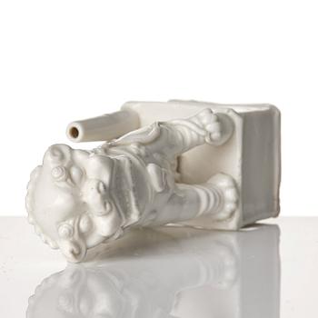 A Chinese blanc de chine joss stick holder, Qing dynasty, Kangxi (1662-1722).