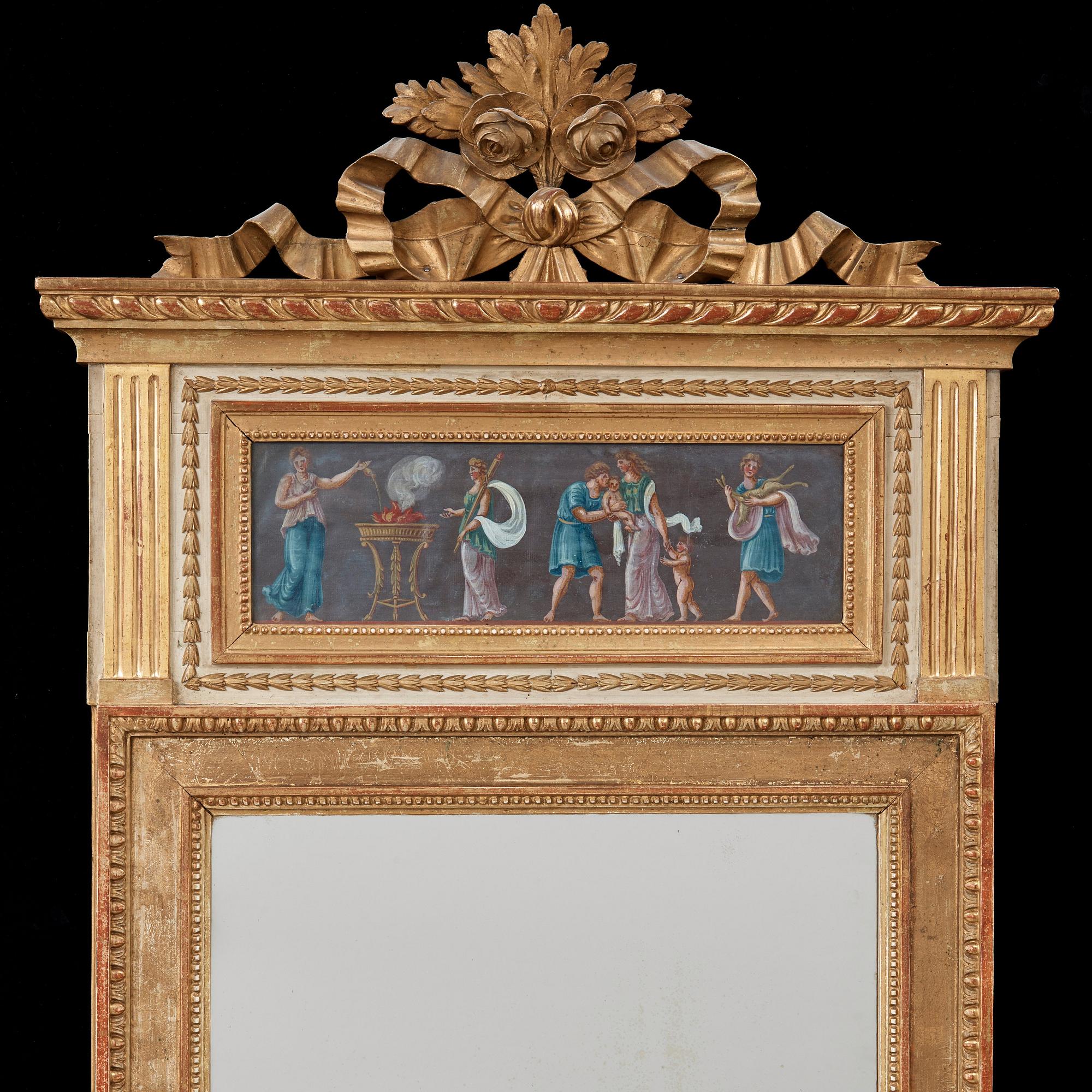 SPEGEL. Sengustaviansk, omkring år 1800.