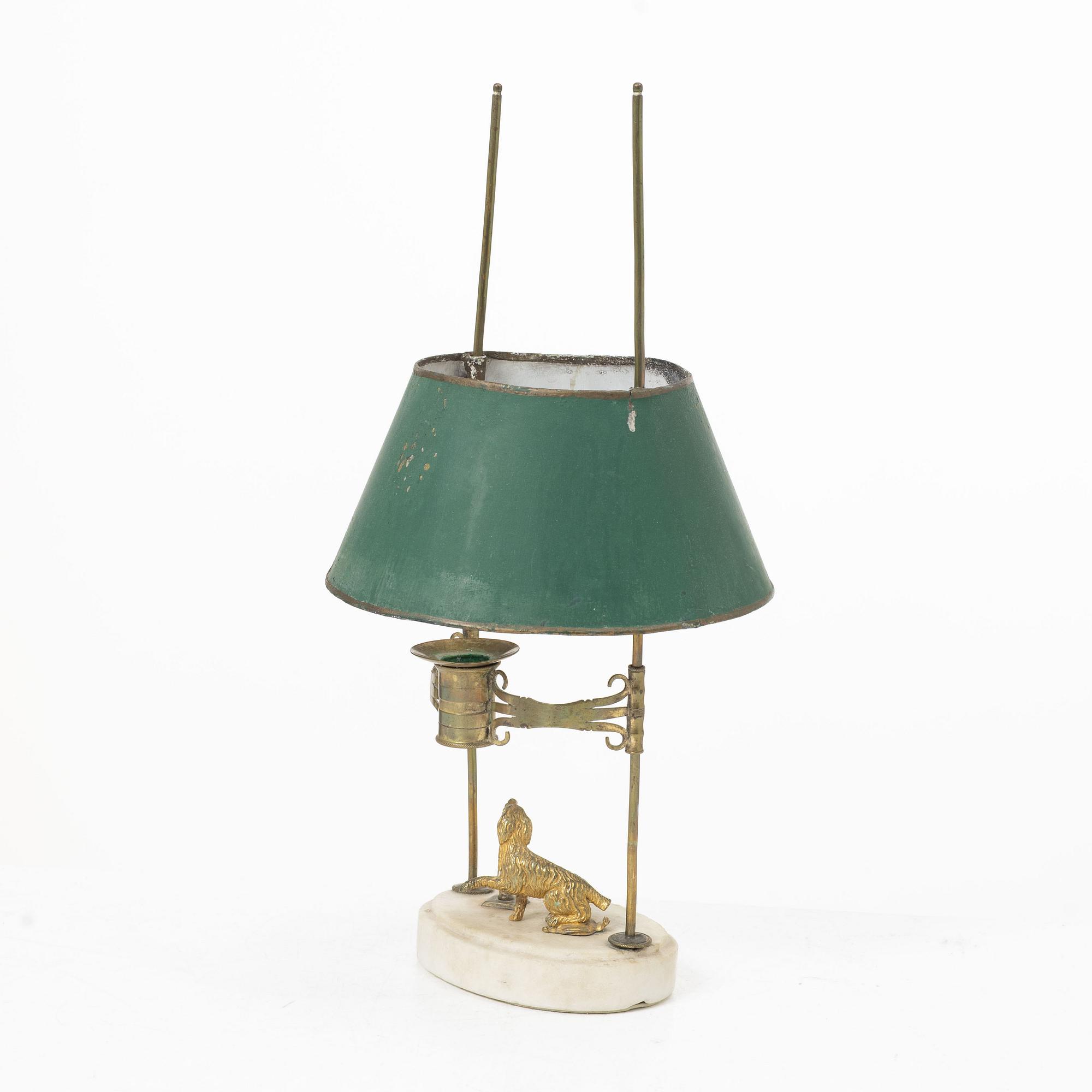 Reading candle holder, late Gustavian, circa 1800.