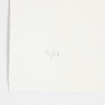 Jan Håfström, etching in colours, 2020, signed 45/50.