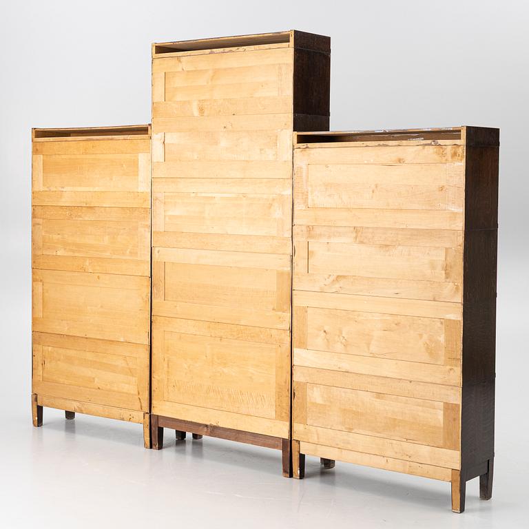 Three book cabinet, Åtvidaberg, Sweden, second half of the 20th century.