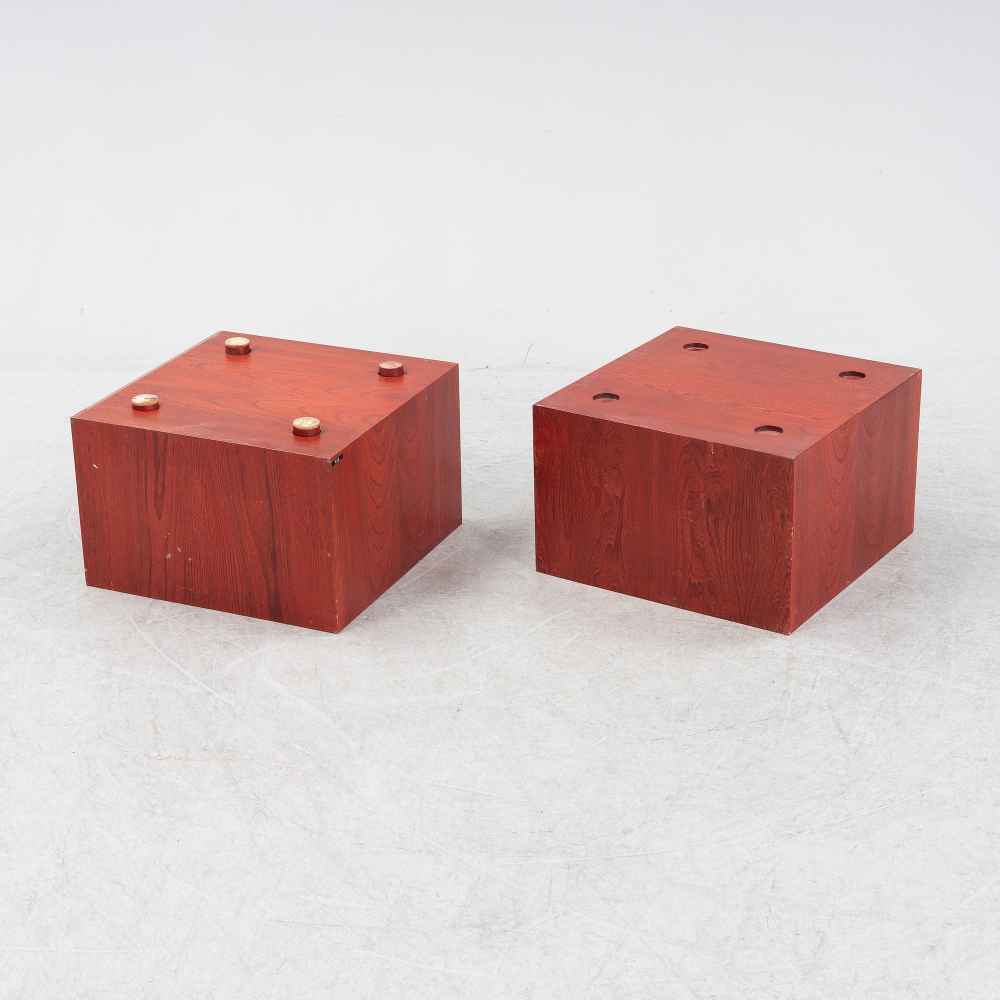 Jan Bocan, lådmoduler, ett par, 1970-ral.