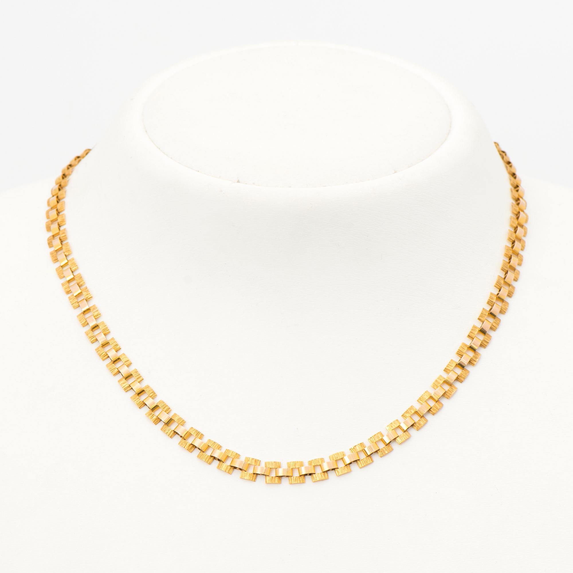 A NECKLACE, 14K gold. Kulakeskus, Helsinki Finland 1968.