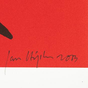 Jan Håfström, lithograph in colours, 2003, signed 526/2000.
