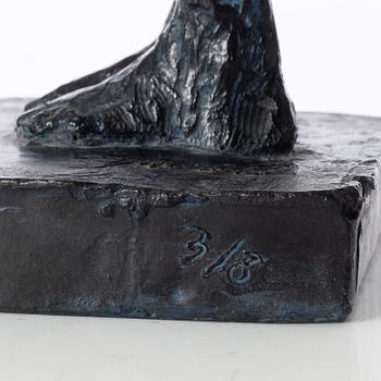 Gudmar Olovson, sculpture. Signed. Numbered. Foundry mark. Bronze, height 47.5 cm, length 35 cm.