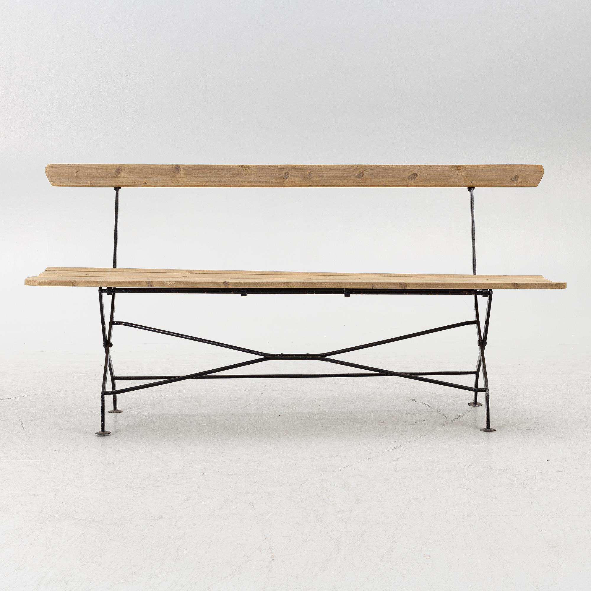 A garden bench, 20th century.