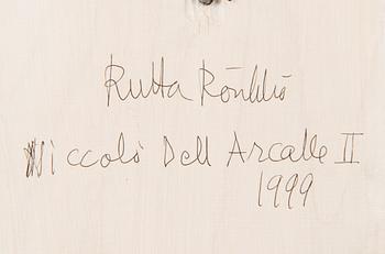 mixed media / drawing and 3D paper casting, a tergo signed and dated 1999.