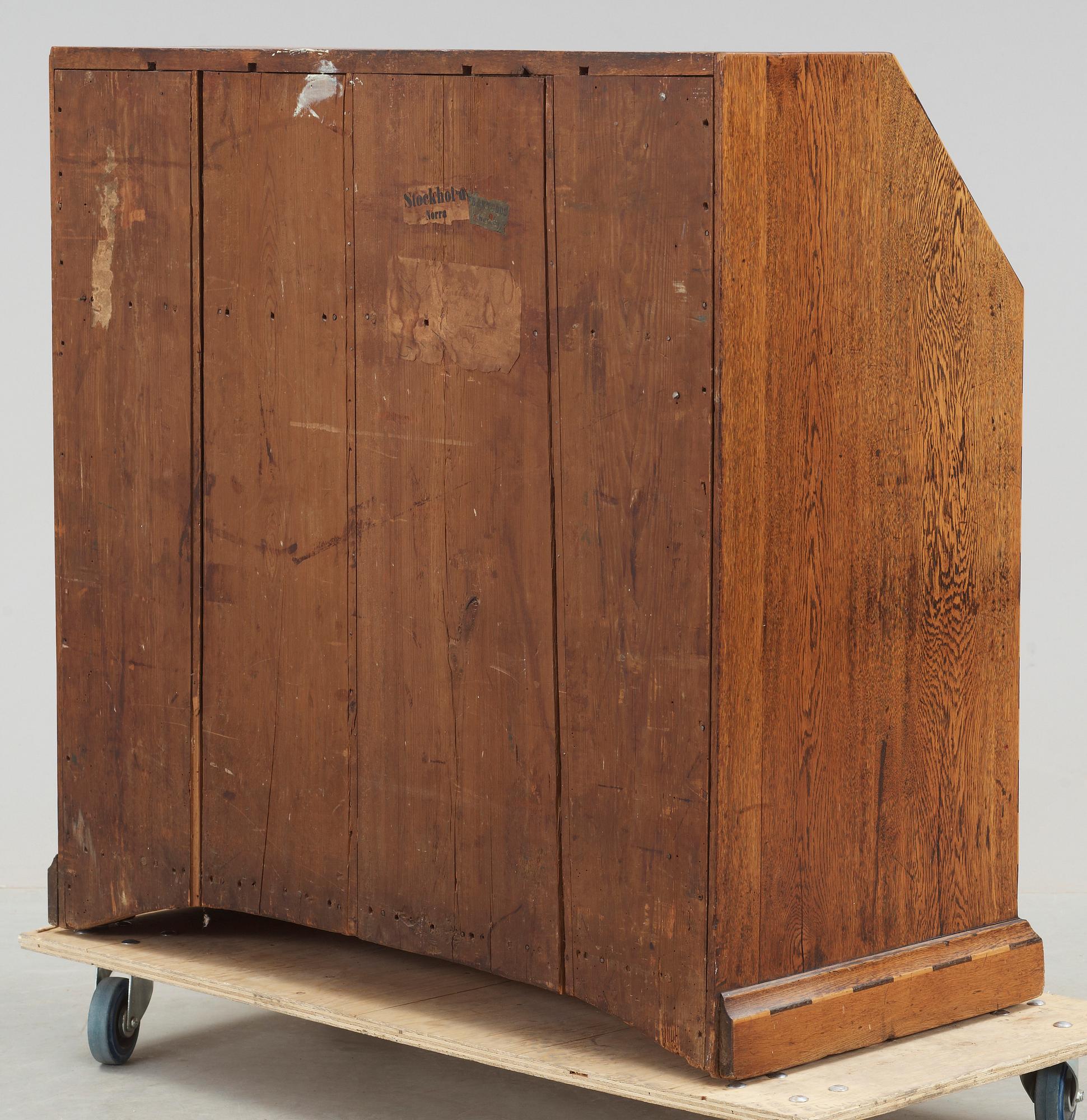 SEKRETÄR, sengustaviansk, 1700/1800-tal.
