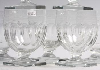 GLAS, 10 st, empire, 1800-talets fösta hälft.