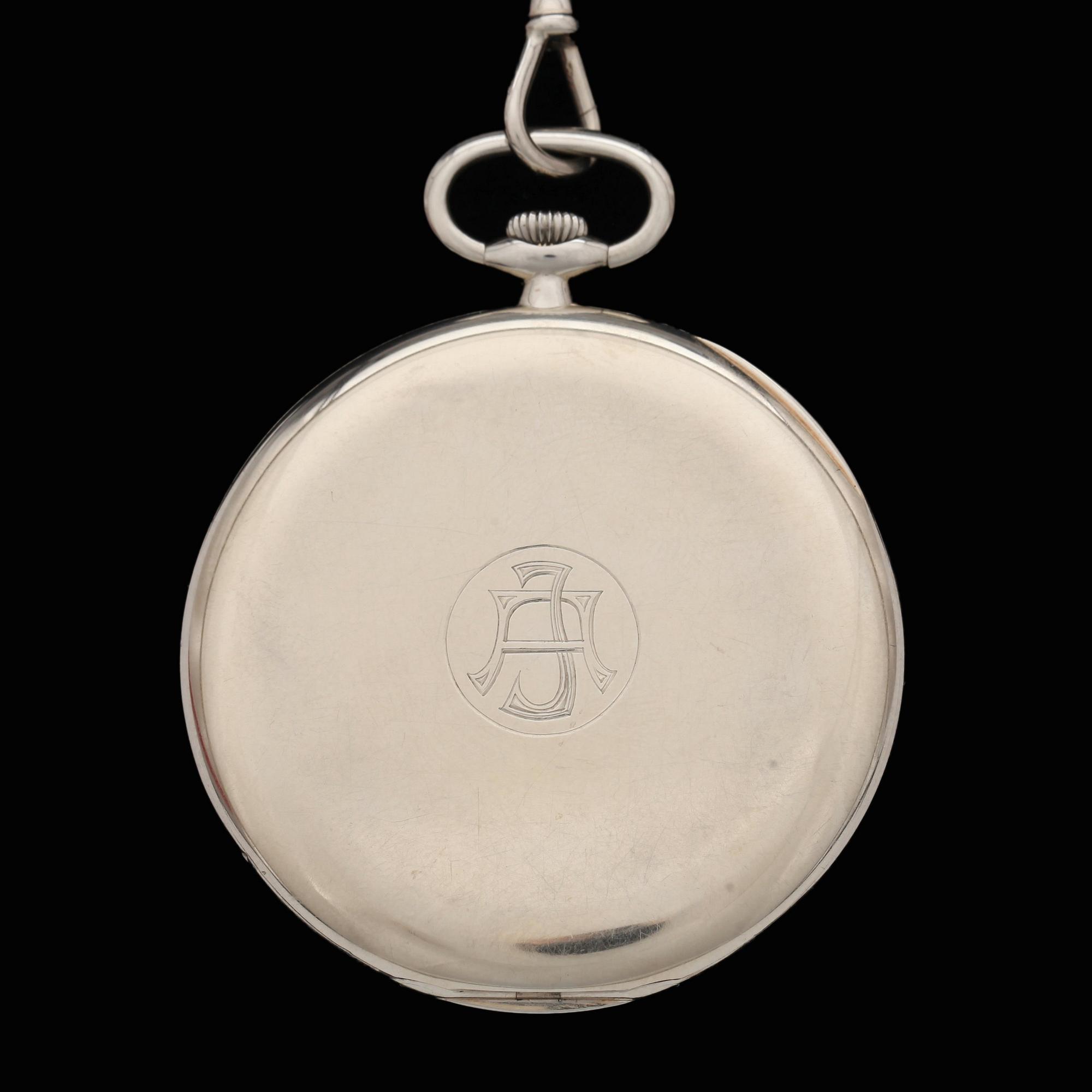 International Watch Company, Schaffhausen, IWC, Frackur, 18 vitguld, 1930-tal. Vikt ca 55 + 8 gram.