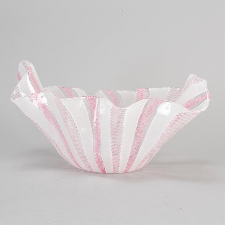 A Paolo Venini, 'Fazzoletto' glass vase, Venini, Murano Italy.