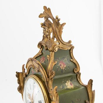 Console clock Louis XV style, first half of the 20th century.