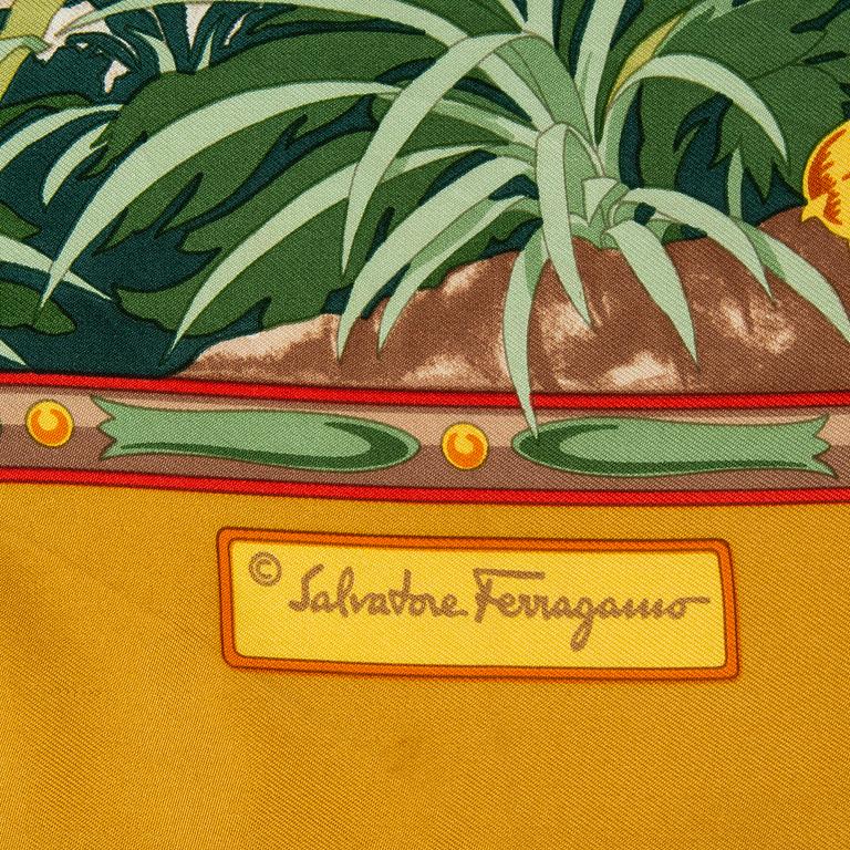 SALVATORE FERRAGAMO, silk scarf 'Omaggio ai Rainieri'.