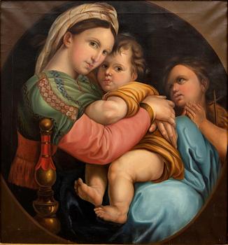 Herminie von Sahl oil on canvas signed and dated 1853.