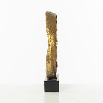 Gudmar Olovson, relief/sculpture. Signed. Numbered. Foundry mark. Bronze, total height 21.5 cm, length 18.5 cm.