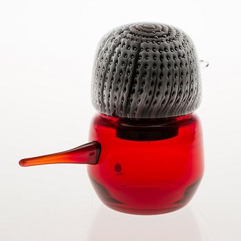 MATTI KLENELL, a 'Harakka Little Sister' glass bird signed M. Klenell Iittala.