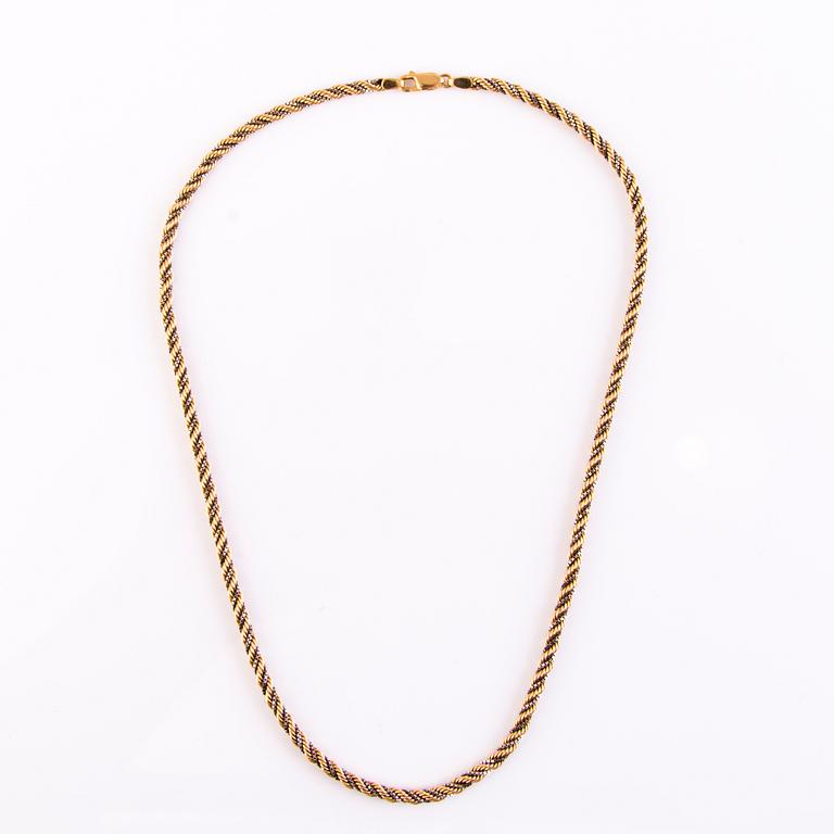 A 14K gold necklace, Kellomiehet Oy, Helsinki, Finland.
