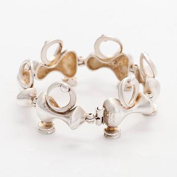 Jorma Laine, armband, silver, Turun Hopea, Åbo 1973.