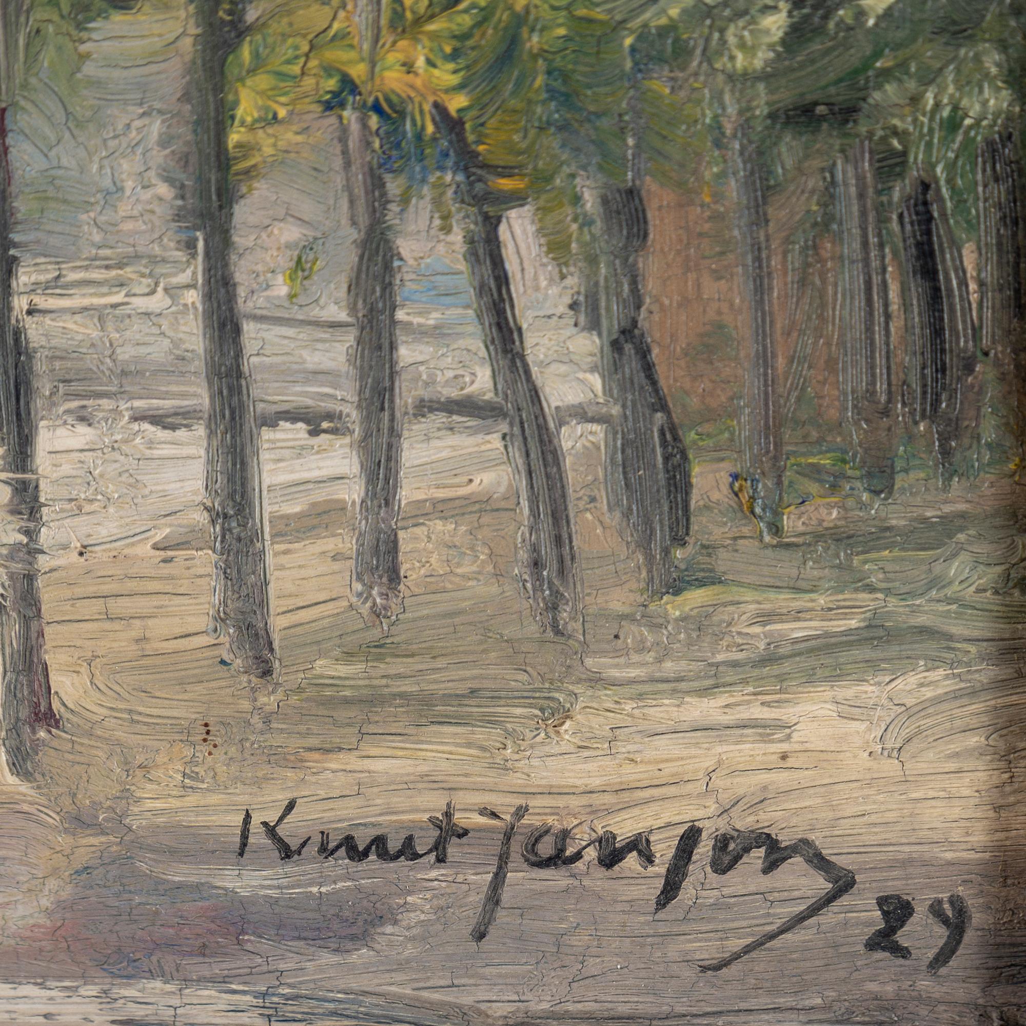 Knut Janson, oil on prepared academy board, signed Knut Janson and dated -29.