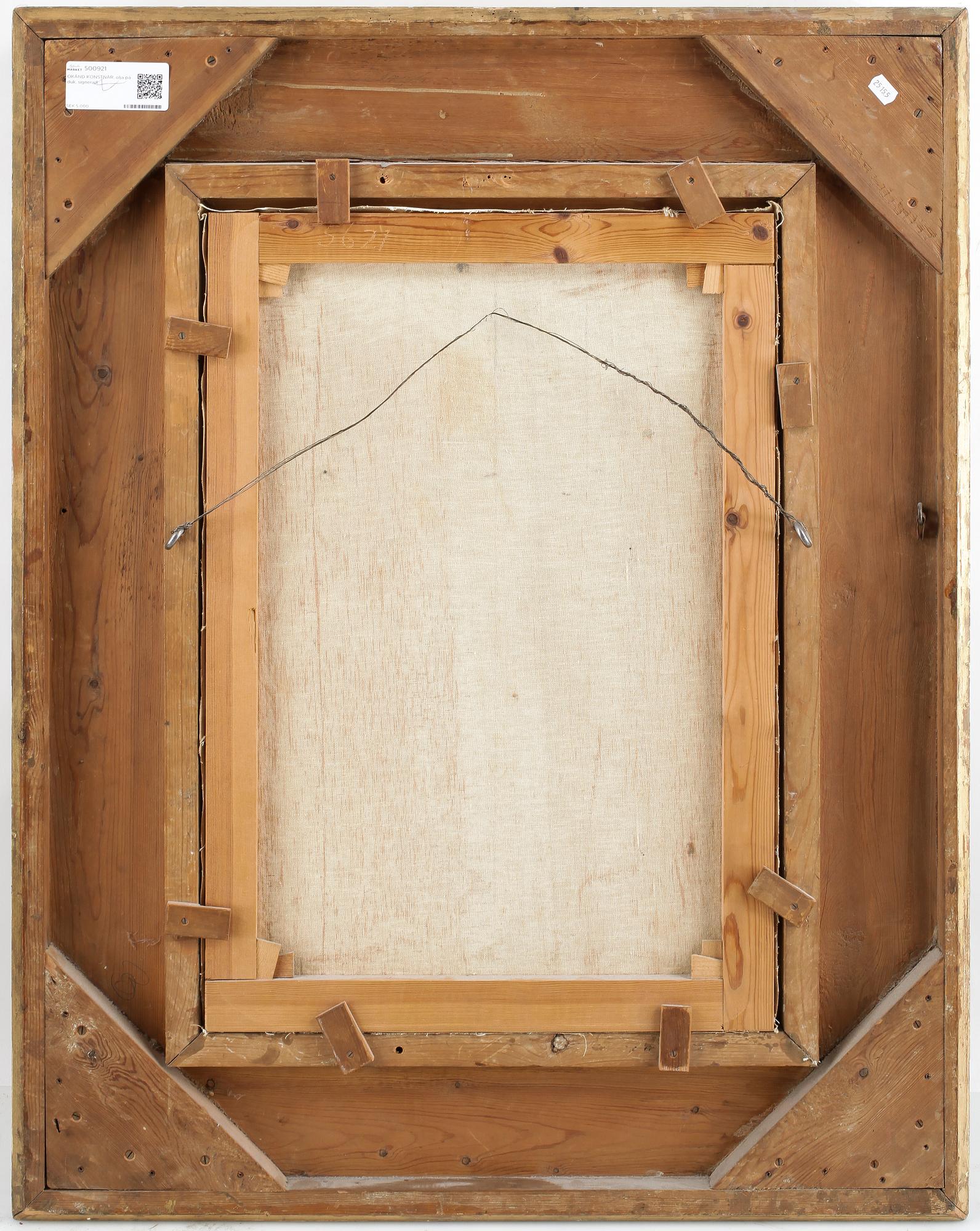 OKÄND KONSTNÄR, olja på duk, ej signerad.