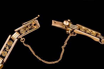 ARMBAND, 14K guld. Vikt ca 16 gram.