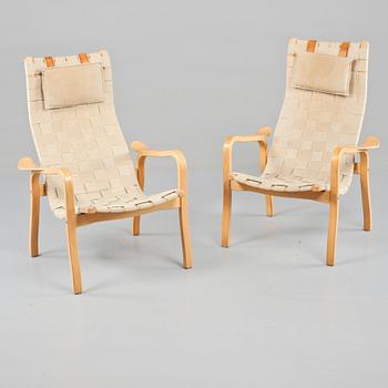 FÅTÖLJER, ett par, "Primo", Yngve Ekström, Swedese, 1900-talets andra hälft.