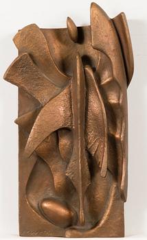 MARJATTA WECKSTRÖM, a bronze relief.