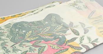 GARDINLÄNGDER, 4 st, "Anakreon", Josef Frank, Svenskt Tenn, 1900-tal.