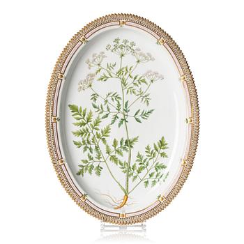 A Royal Copenhagen 'Flora Danica' serving dish, Denmark, 20th century.