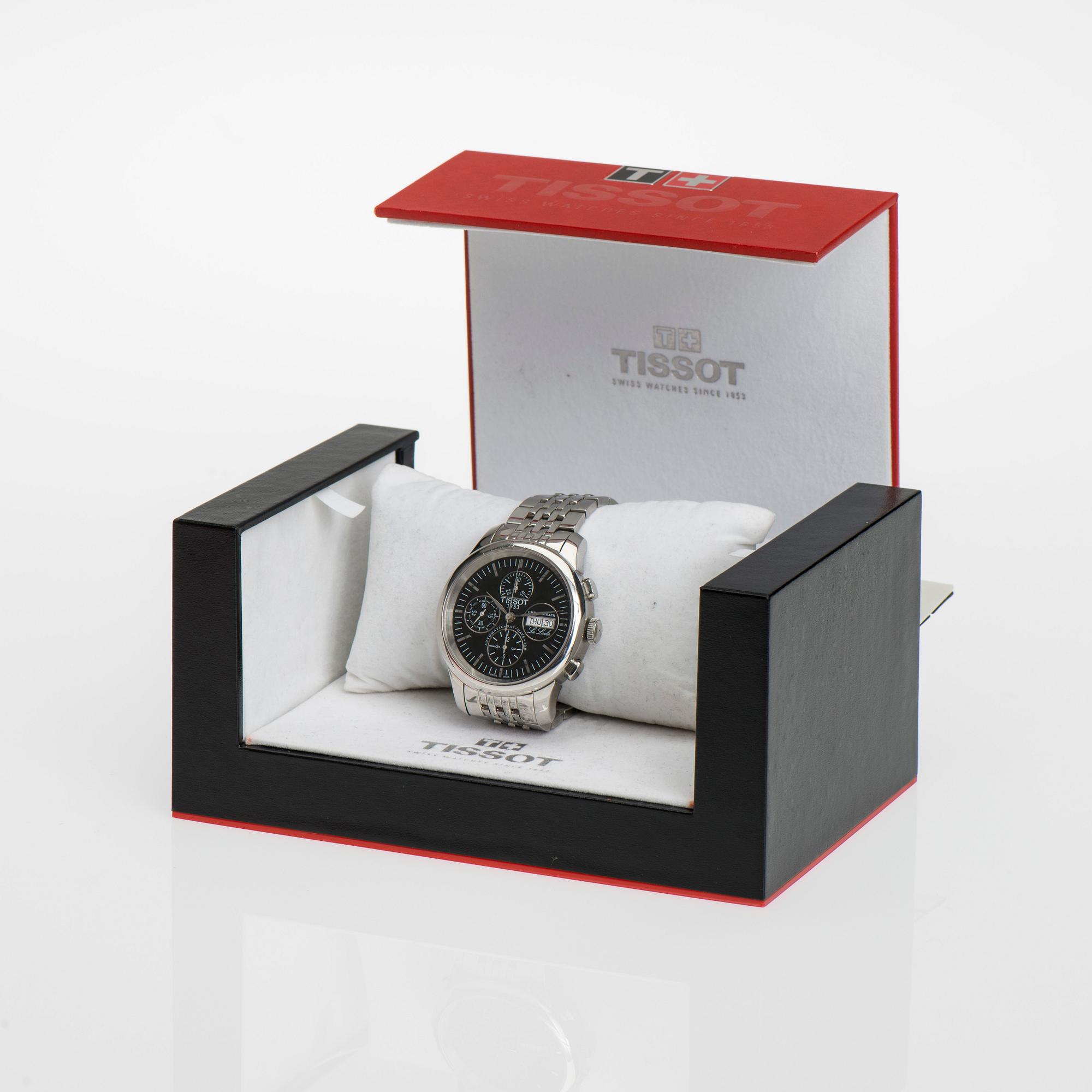 ARMBANDSUR, herr, TISSOT Le Locle Chronograf, original box. 2000-tal.