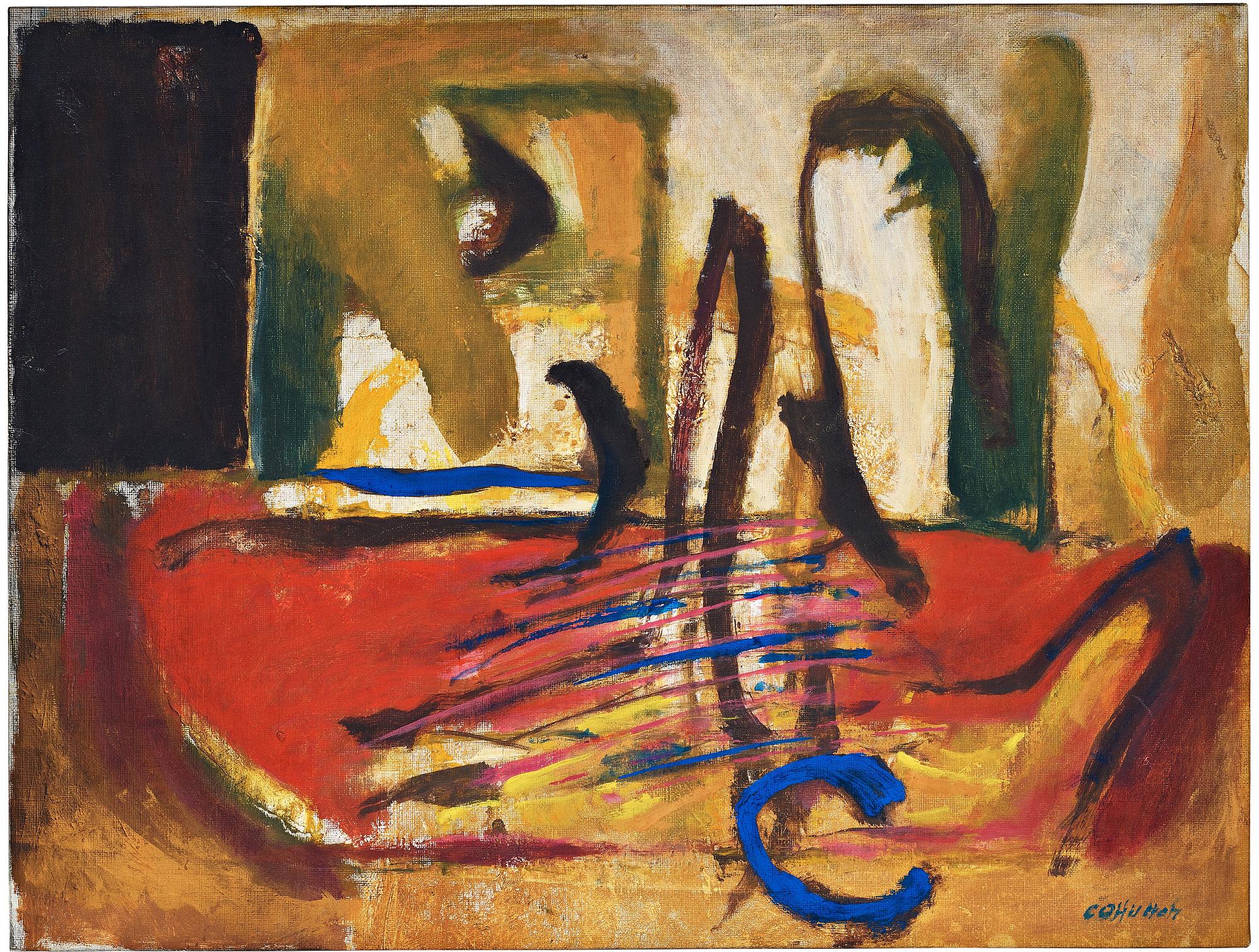 CO HULTÉN, oil on canvas, signed and dated 1963.