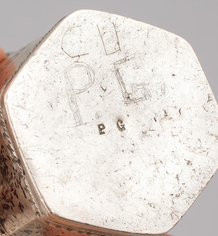 PARTI SILVER, 3 delar, 1800-tal. Vikt 350 gram.