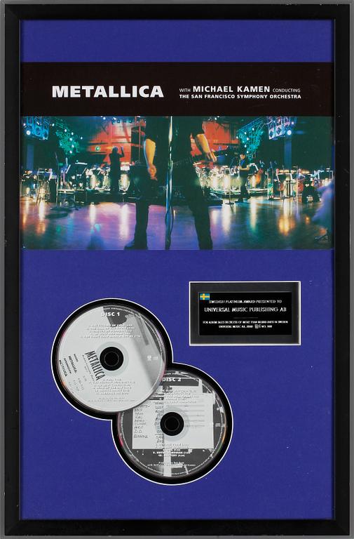 PLATINASKIVA, Metallica, år 2000.