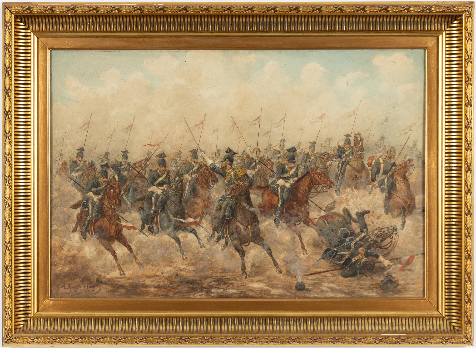 Michael Angelo Hayes, attributed to, Battle of Balaklava, 1854.