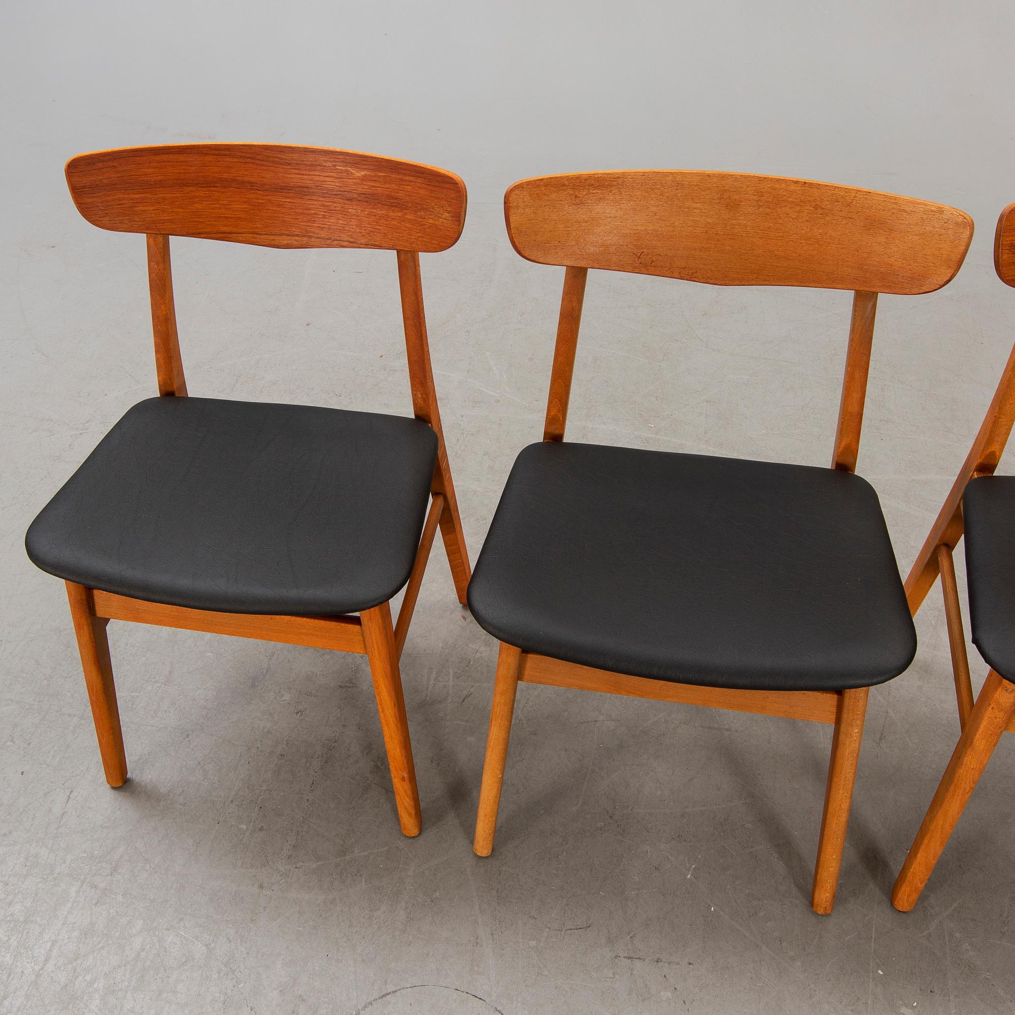 Stolar, 4 st, Farstrup, 1960-tal, Danmark.