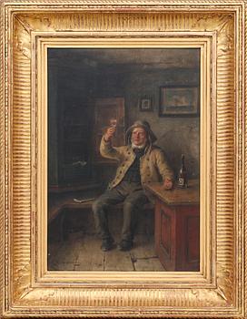 Bengt Nordenberg, interior with man.