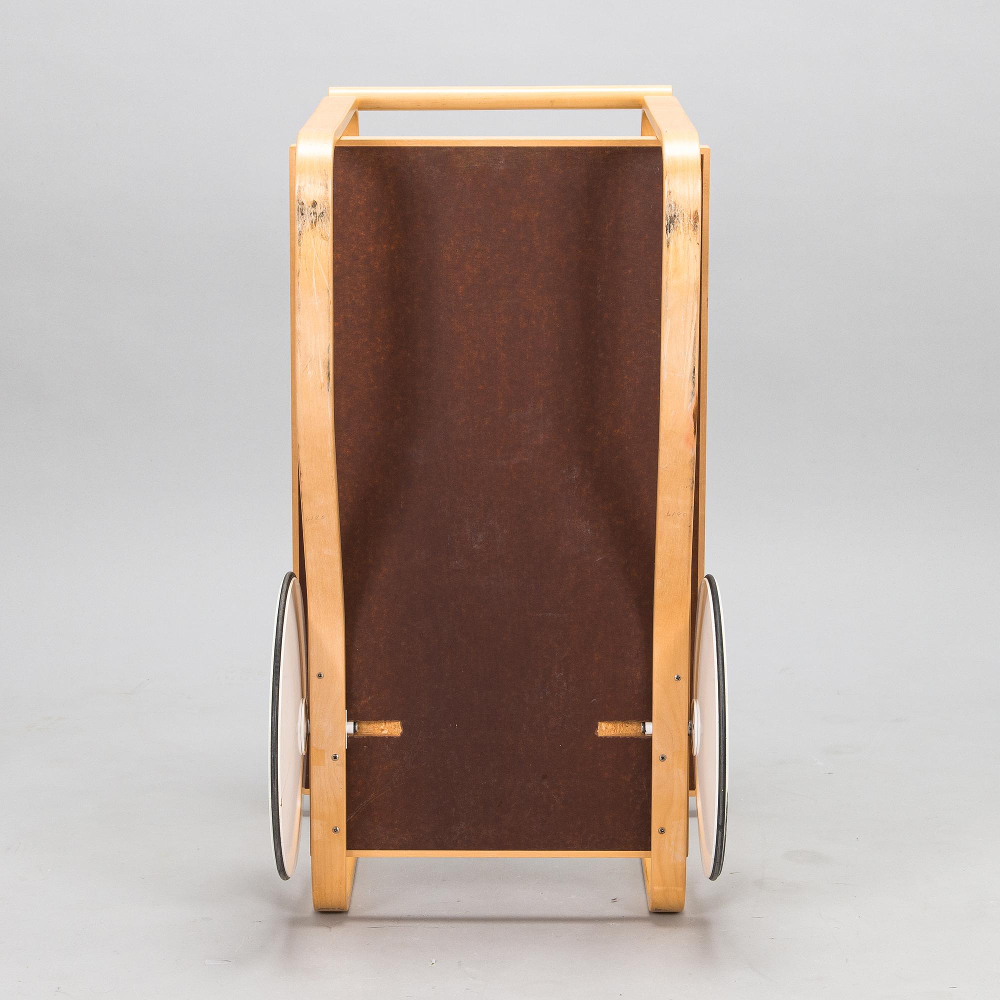 Alvar Aalto, serving trolley, model '901', Artek, Finland, late 20th century.