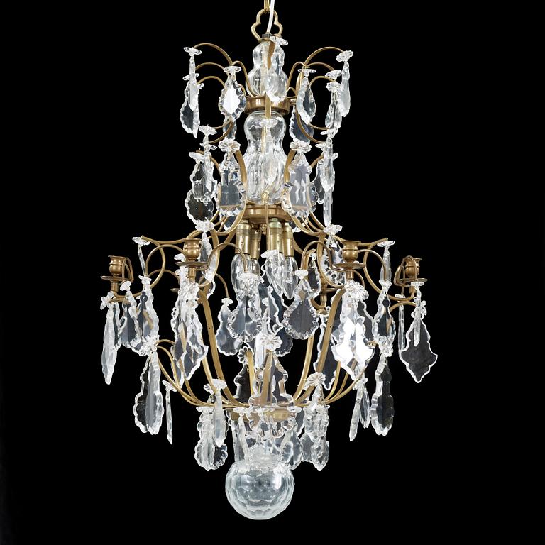 LJUSKRONA, rokokostil, modern tillverkning. Höjd 85 cm.