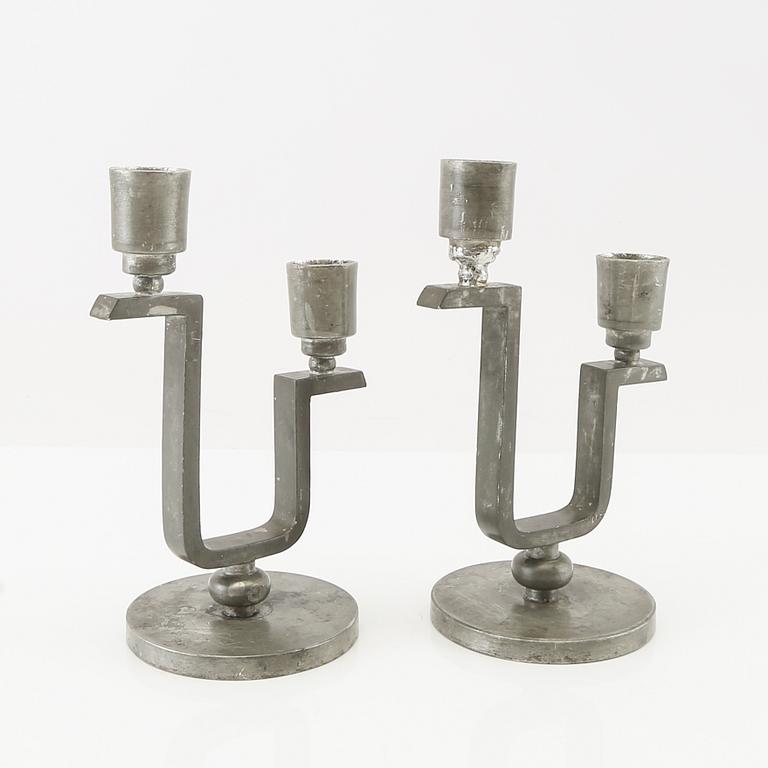 Firma Svenskt Tenn, a pair of candelabra, Stockholm 1930.