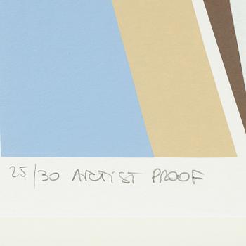 Franco Costa, silkscreen in colours, signed AP 25/30.