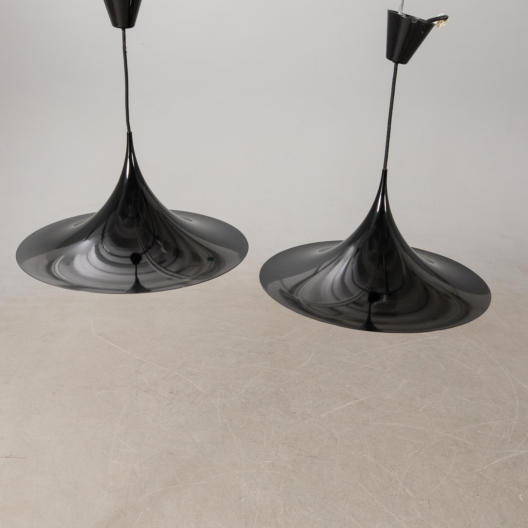 Claus Bonderup & Torsten Thorup, pendant lamps, 1 pair, "Semipendel", Fog & Mørup, Denmark.